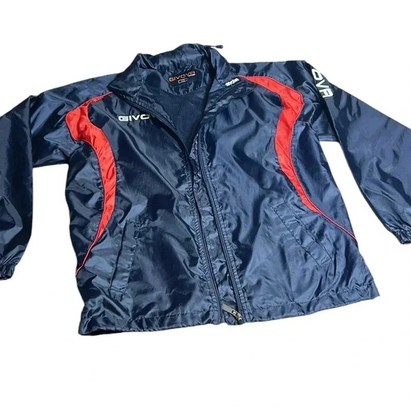Y2K GIVOVA lightweight performance windbreaker jacket,men XS,hidden hood, EC - Picture 12 of 15